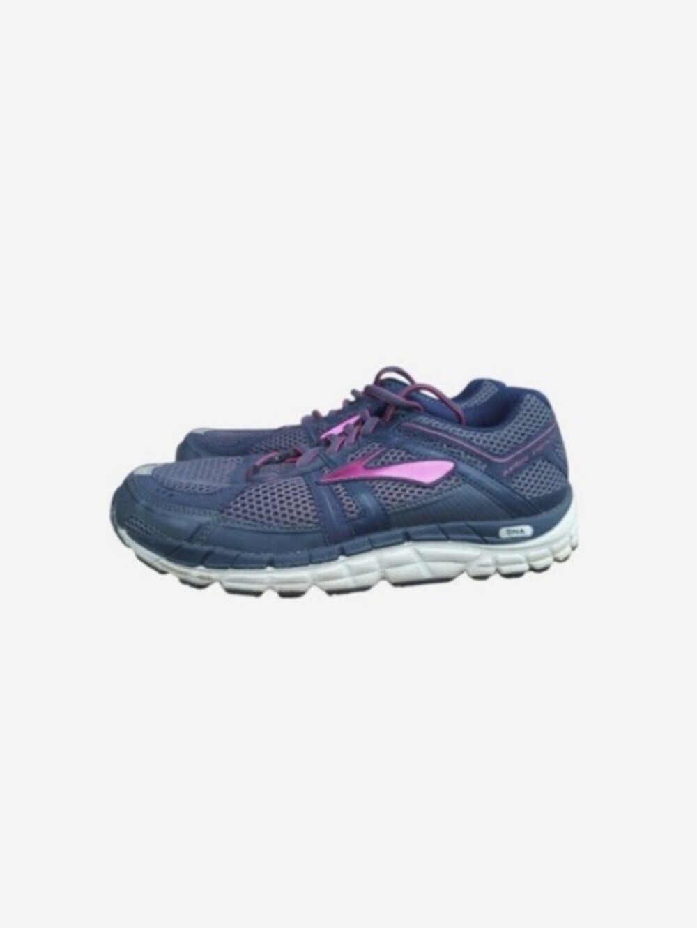 Brooks Addiction 12 Athletic Run Jog Walk Shoe Sneaker Blue Gray Pink Women 9.5 - Picture 3 of 8